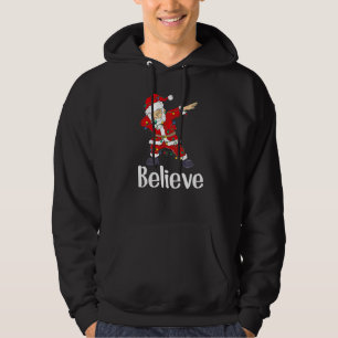 Christmas Believe Dabbing Santa Claus Kids Boys G Hoodie