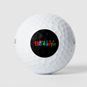 Christmas Believe Golf Balls