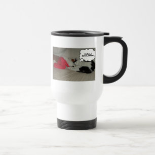 Christmas Believe Kitty Cat Travel Mug