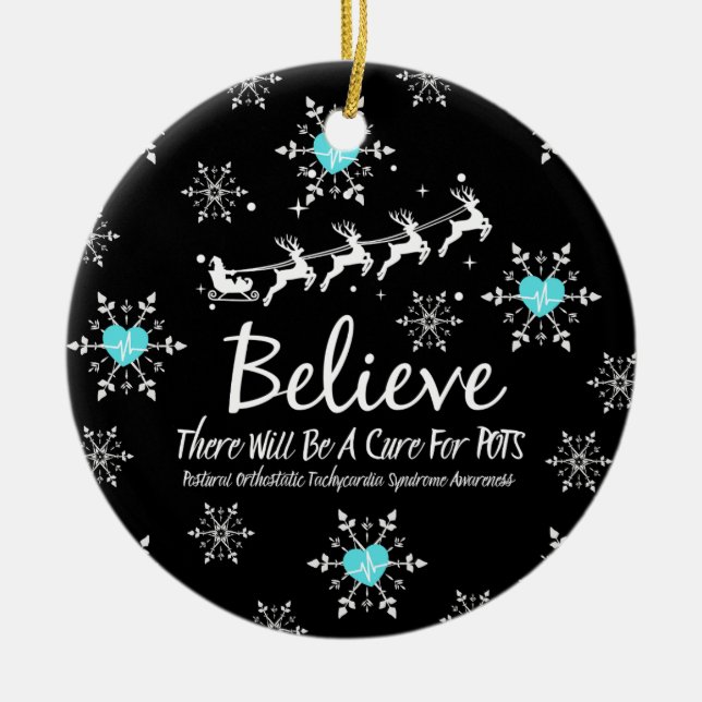 Christmas Believe Ornament (Front)