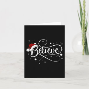 Christmas - Believe Santa Claus Believe Christmas Card