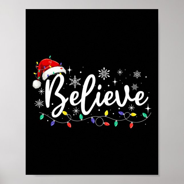 Christmas - Believe Santa Claus Believe Christmas  Poster (Front)