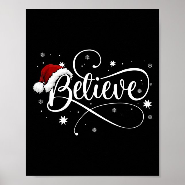 Christmas - Believe Santa Claus Believe Christmas  Poster (Front)