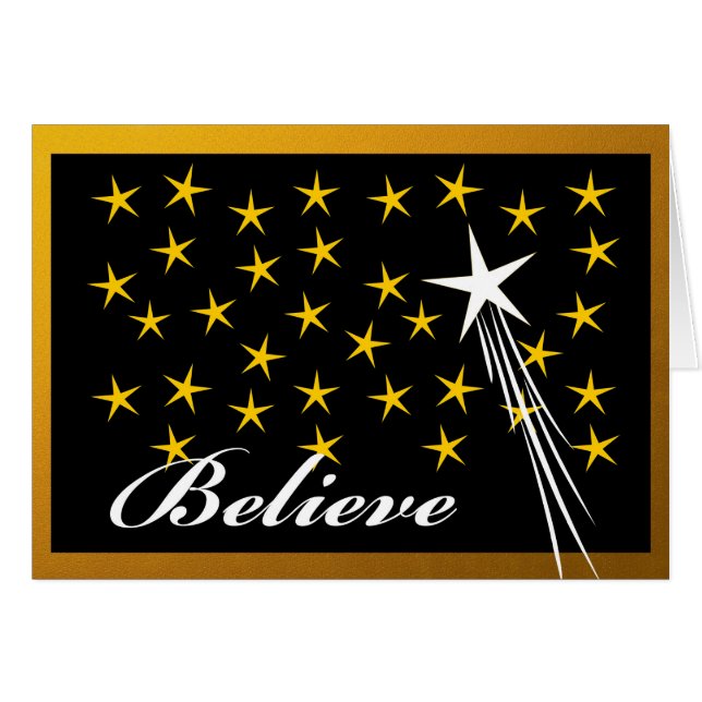 Christmas, Believe, Spirit of the Season, Stars (Front Horizontal)
