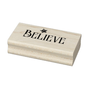 Christmas Believe Star Stamp