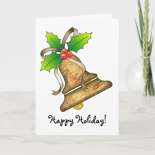 Christmas Bell - 24 Holiday Card (Front)