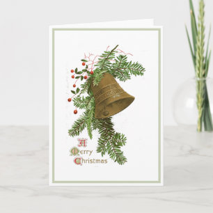 Christmas Bell Evergreen Vintage Holiday