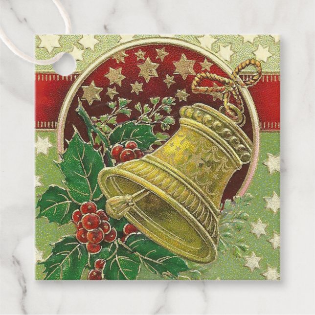Christmas Bell Favour Tags (Front)