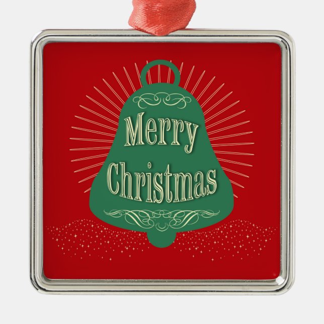 Christmas bell metal tree decoration (Front)