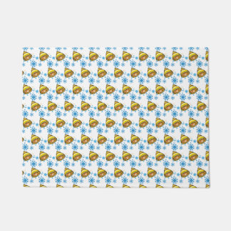 Christmas Bell Snowflake Holiday Pattern Doormat