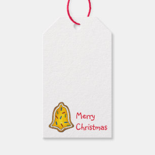 Christmas Bell Sugar Cookie Sprinkles Holiday  Gift Tags