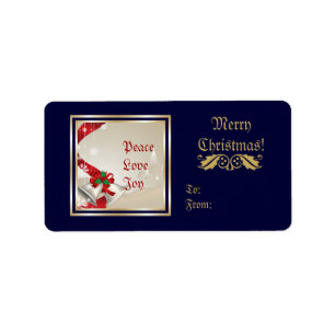 Christmas Bells Custom Label