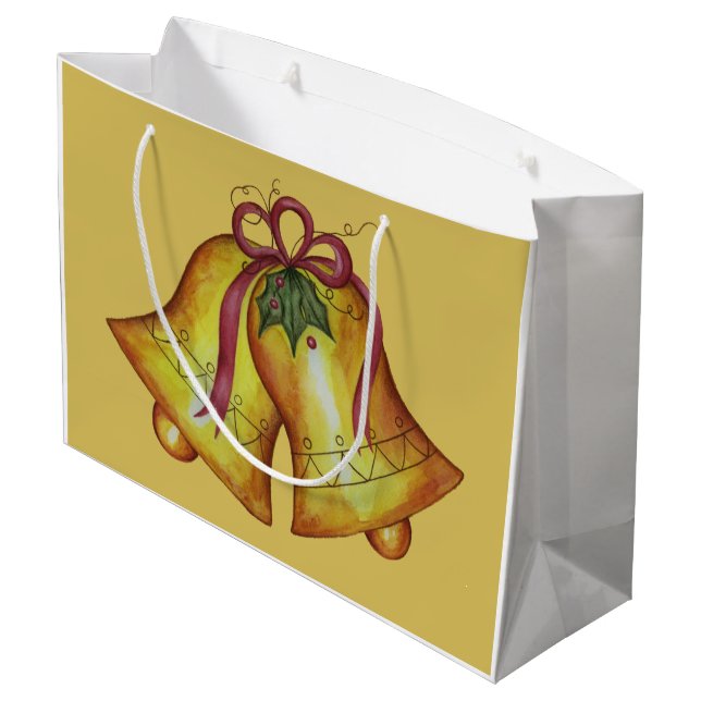 Christmas Bells Gift Bag (Back Angled)
