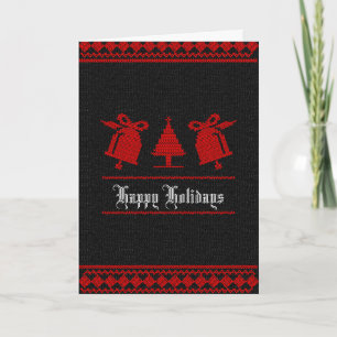 Christmas bells greeting card