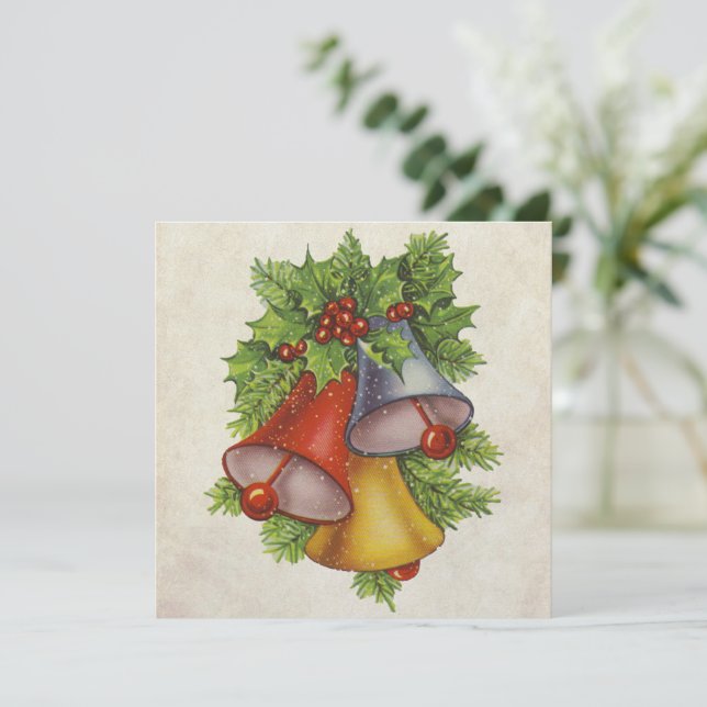 Christmas Bells Holiday Card (Standing Front)