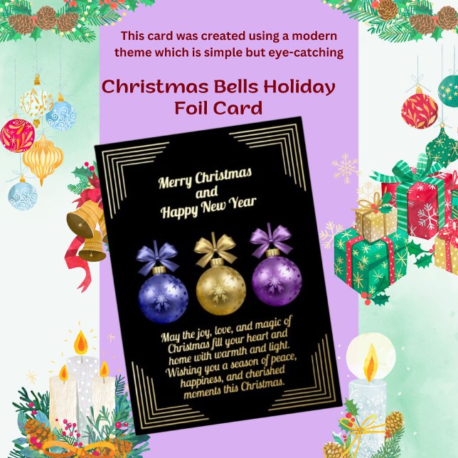 Christmas Bells Holiday Foil Card (Creator Uploaded)