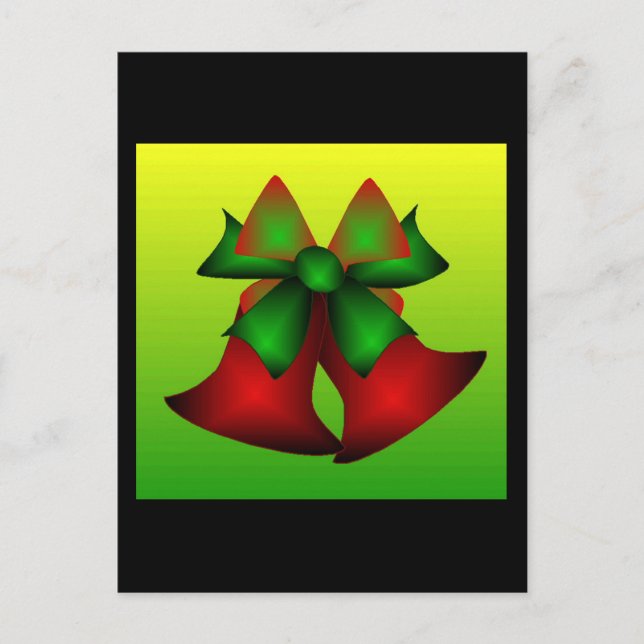 Christmas Bells Holiday Postcard (Front)
