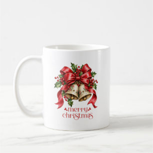 Christmas Bells & Holly Decoration Coffee Mug