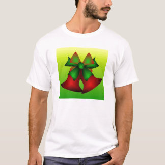 Christmas Bells In White T-Shirt