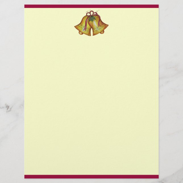 Christmas Bells Letterhead (Front)