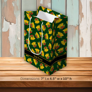 Christmas Bells Pattern Medium Gift Bag