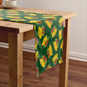 Christmas Bells Pattern Short Table Runner