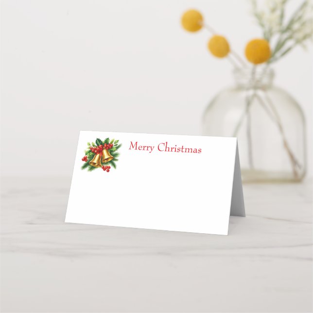 Christmas Bells Place Card (Front)
