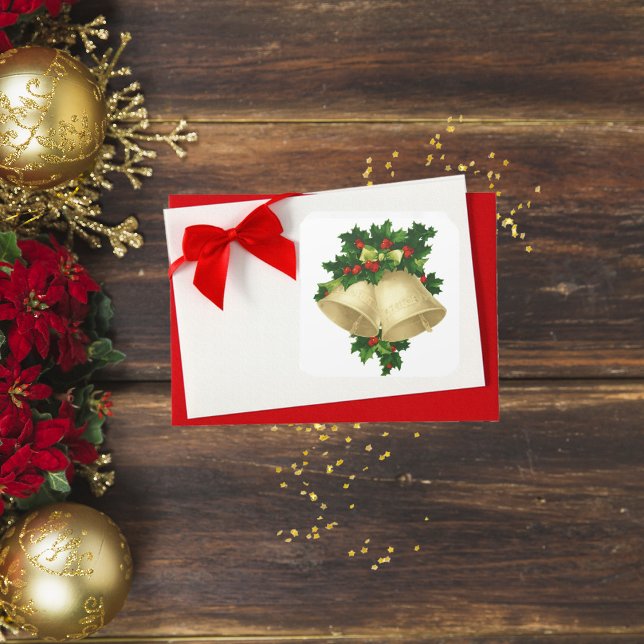 Christmas Bells Square Sticker (Creator Uploaded)