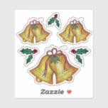 Christmas Bells Stickers<br><div class="desc">The design is from original art.</div>