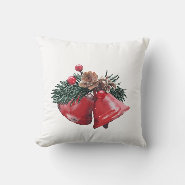 Christmas Bells Throw Cushion 41 x 41 cm (Front)