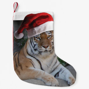 Christmas Bengal Tiger Small Christmas Stocking