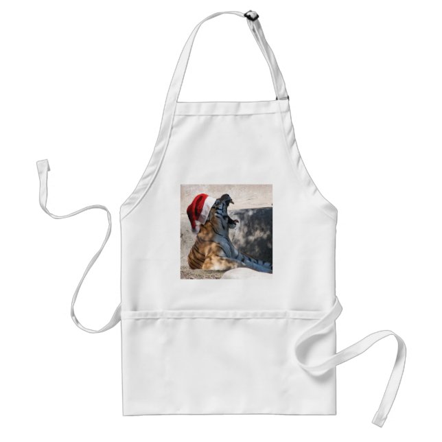 Christmas Bengal Tiger Standard Apron (Front)