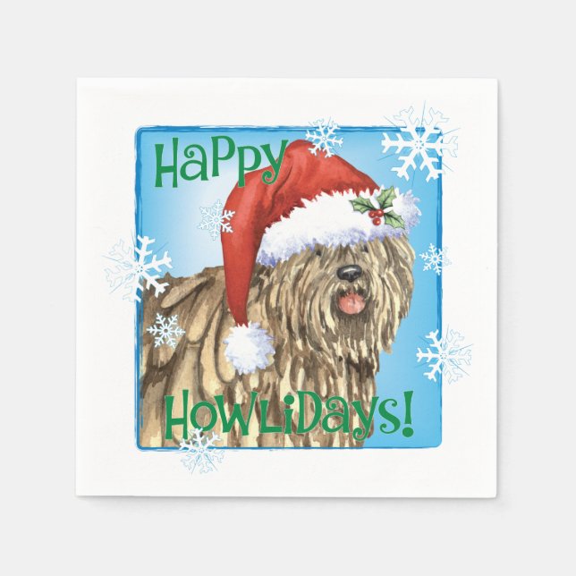 Christmas Bergamasco Napkin (Front)