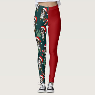Christmas Bernese Mountain Dog  Leggings