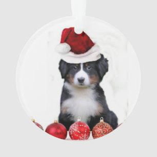 Christmas Bernese Mountain Dog Ornament