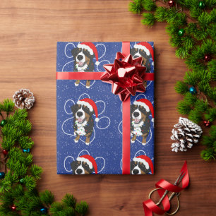Christmas Bernese Mountain Dog Wrapping Paper