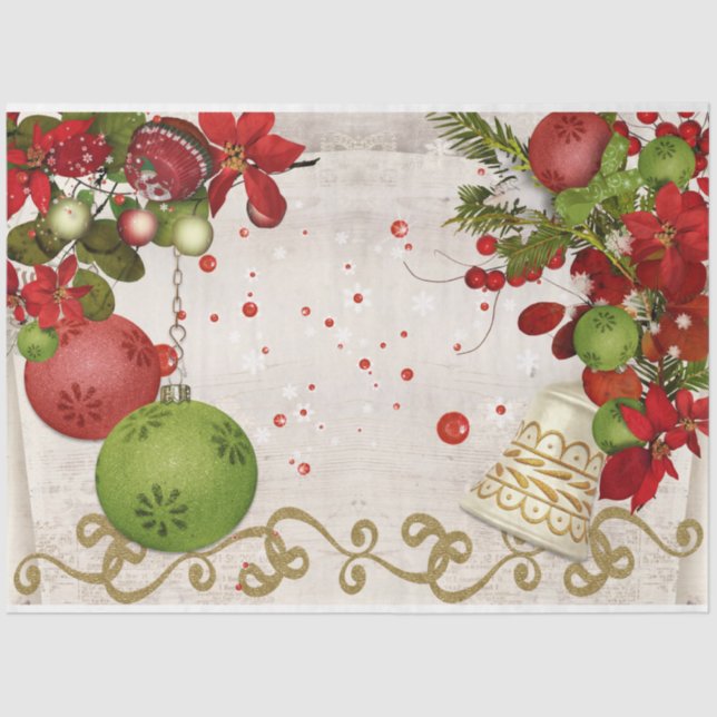 Christmas Berries Design Series 7 Tissue Paper (Front)
