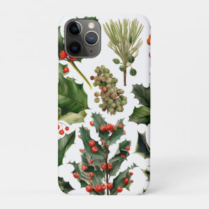 Christmas Berries Holly Leaves. Christmas Berries Case-Mate iPhone Case