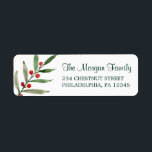 Christmas Berries Return Address Labels<br><div class="desc">These lovely and festive address labels are perfect for your holiday mailing!</div>