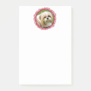 Christmas berry wreath custom photo Post-It notes