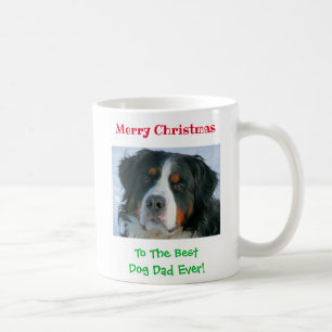 Christmas Best Dog Dad Ever Custom Pet Photo Gift Coffee Mug