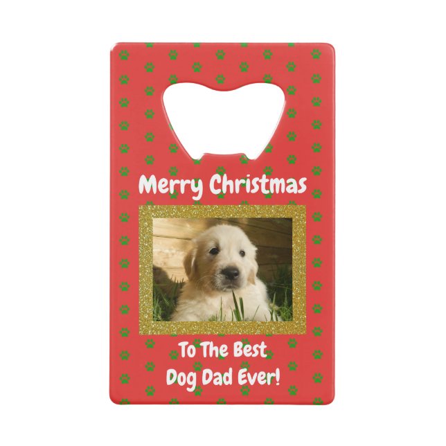 Christmas Best Dog Dad Ever Pet Photo (Front)