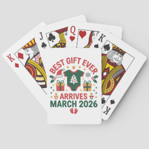 Christmas Best Gift Arrives March 2026 Couples Playing Cards