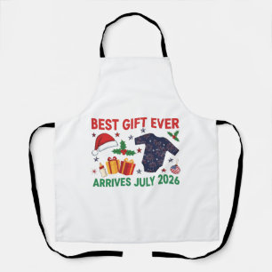 Christmas Best Gift Ever Arrives July 2026 Apron
