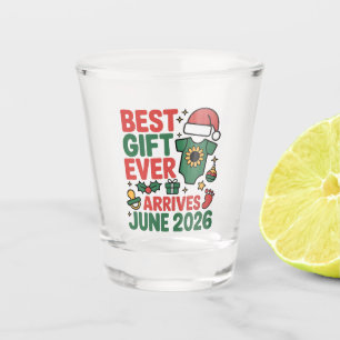 Christmas Best Gift Ever Arrives June 2026   Shot Glass