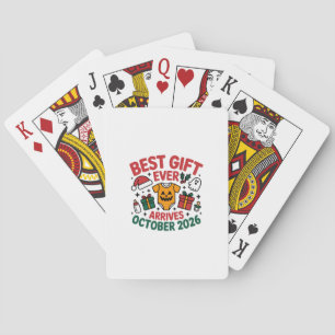 Christmas Best Gift Ever Arrives October 2026 Playing Cards