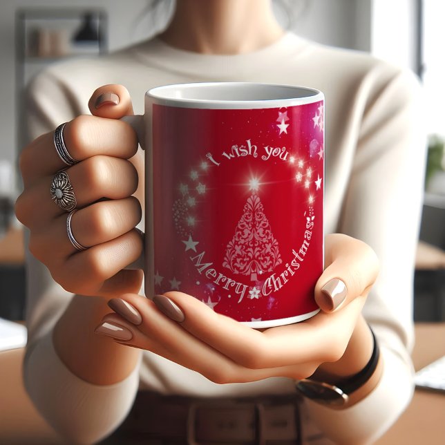 Christmas best wishes red Mug (Creator Uploaded)