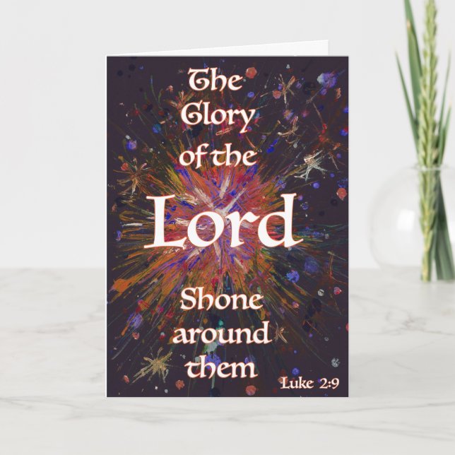 Christmas Bible Quote  Card (Front)