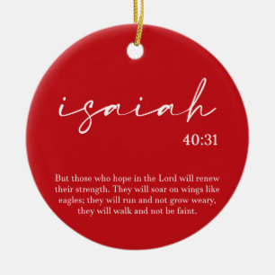  Christmas Bible Verse  Ceramic Ornament
