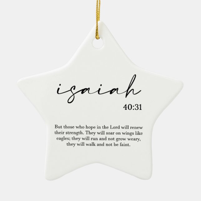  Christmas Bible Verse  Ceramic Ornament (Front)